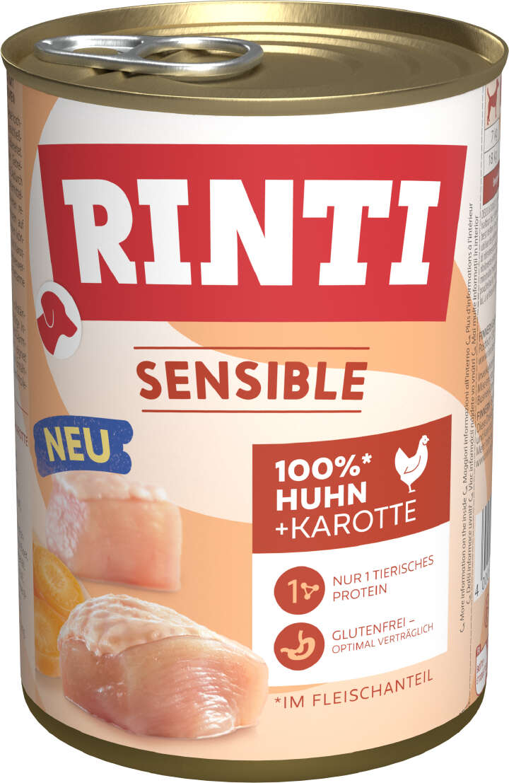 RINTI Hunde-Nassfutter Sensible Huhn + Karotte